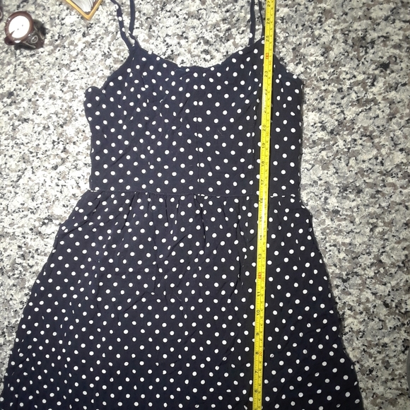 Navy Polka Dot Dress - Picture 4 of 4